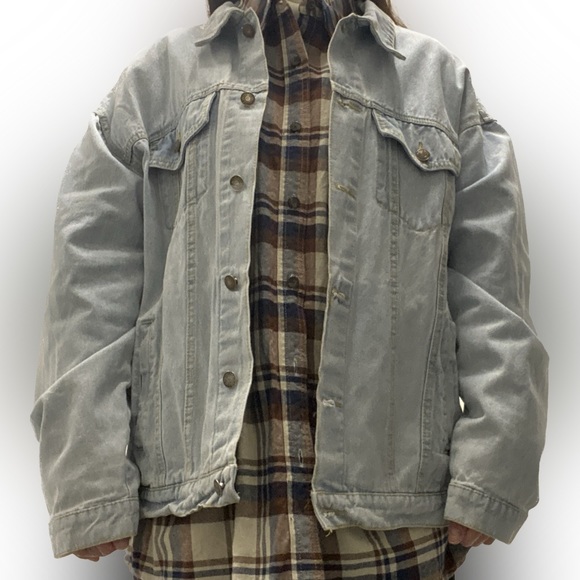 Washed denim jacket - Picture 4 of 7